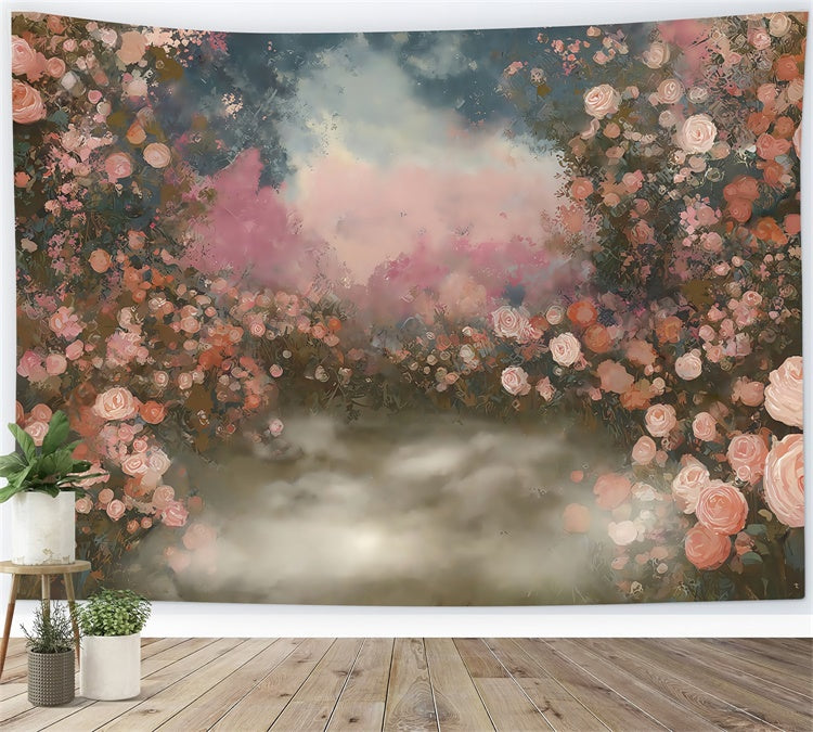 Artistic Backdrops Pastel Rose Whisper Fabric Backdrops MRR7-199