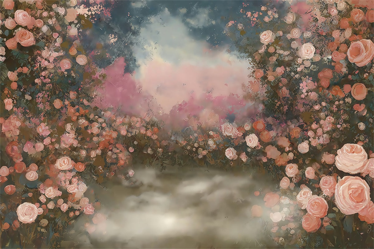 Artistic Backdrops Pastel Rose Whisper Fabric Backdrops MRR7-199