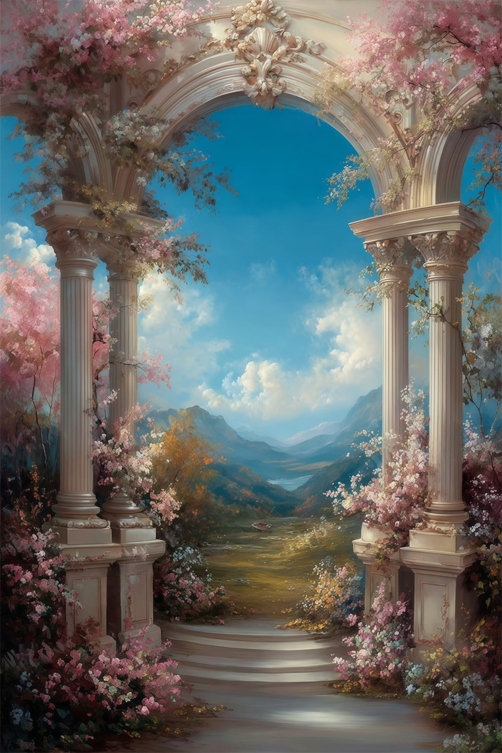Fine Art Photography Backdrops Majestic Garden Portal Backdrop MRR7-202