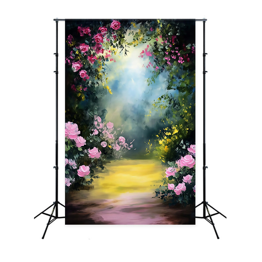 Artistic Backdrop Secret Bloom Trail Fabric Backdrops MRR7-206
