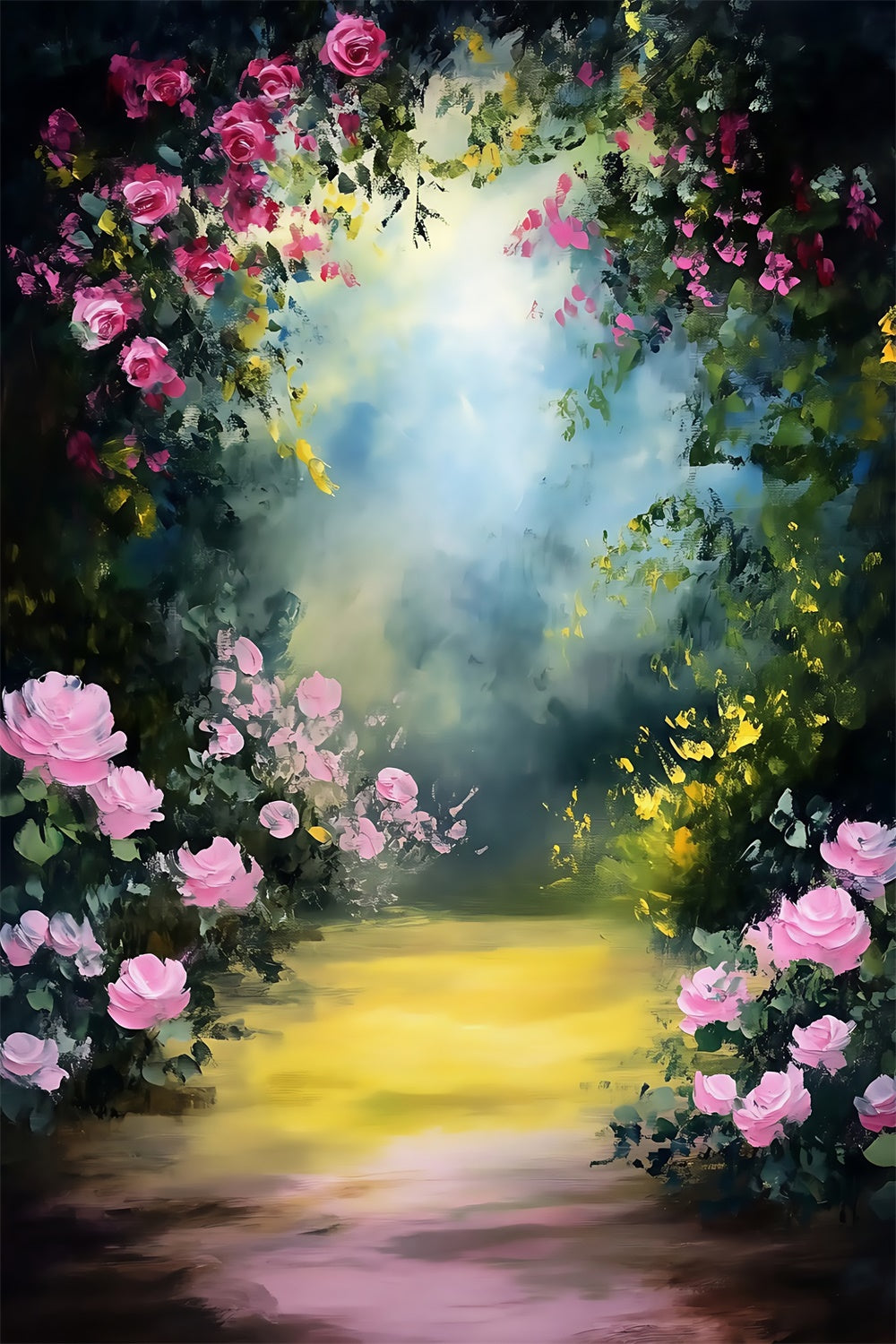 Artistic Backdrop Secret Bloom Trail Fabric Backdrops MRR7-206
