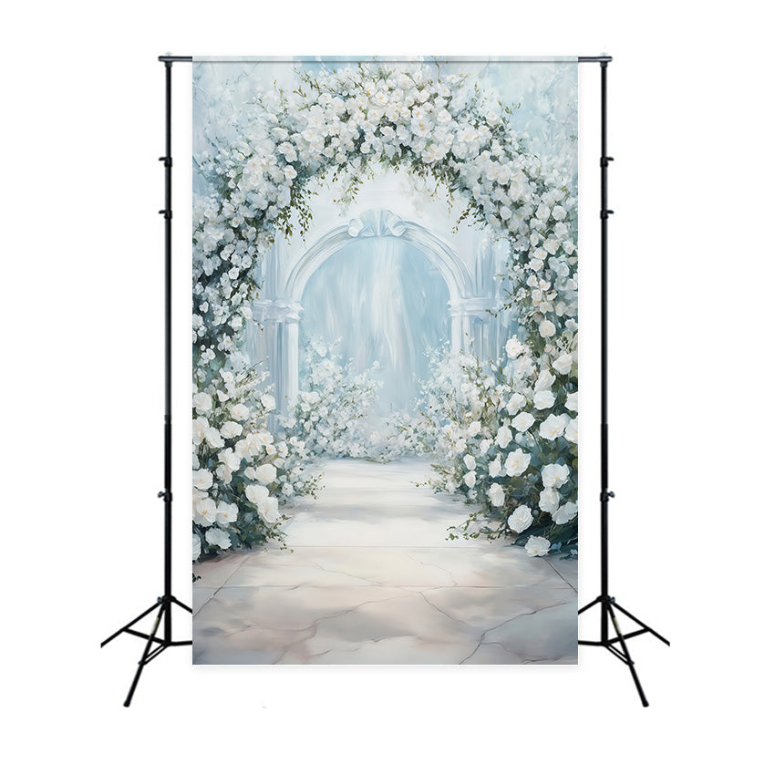 Fine Art Photography Backdrop Angelic Rose Garden Backdrop MRR7-207