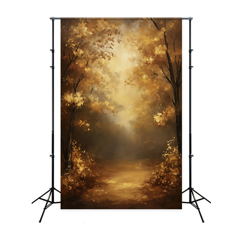 Oil Painting Photography Backdrop Amber Forest Glow Backdrop MRR7-210