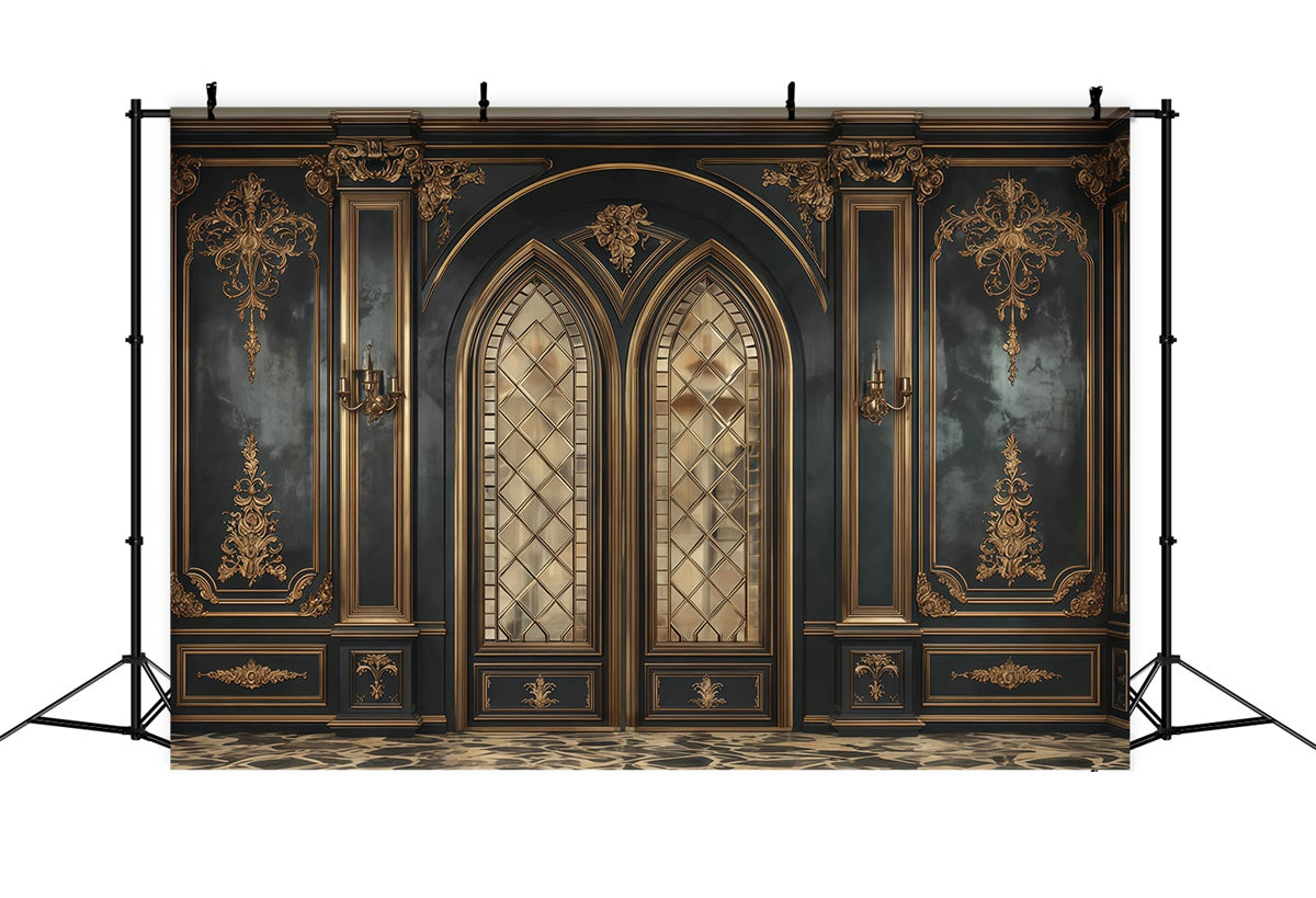 Victorian Backdrop Palace Entrance Vintage Photo Backdrop MRR7-212