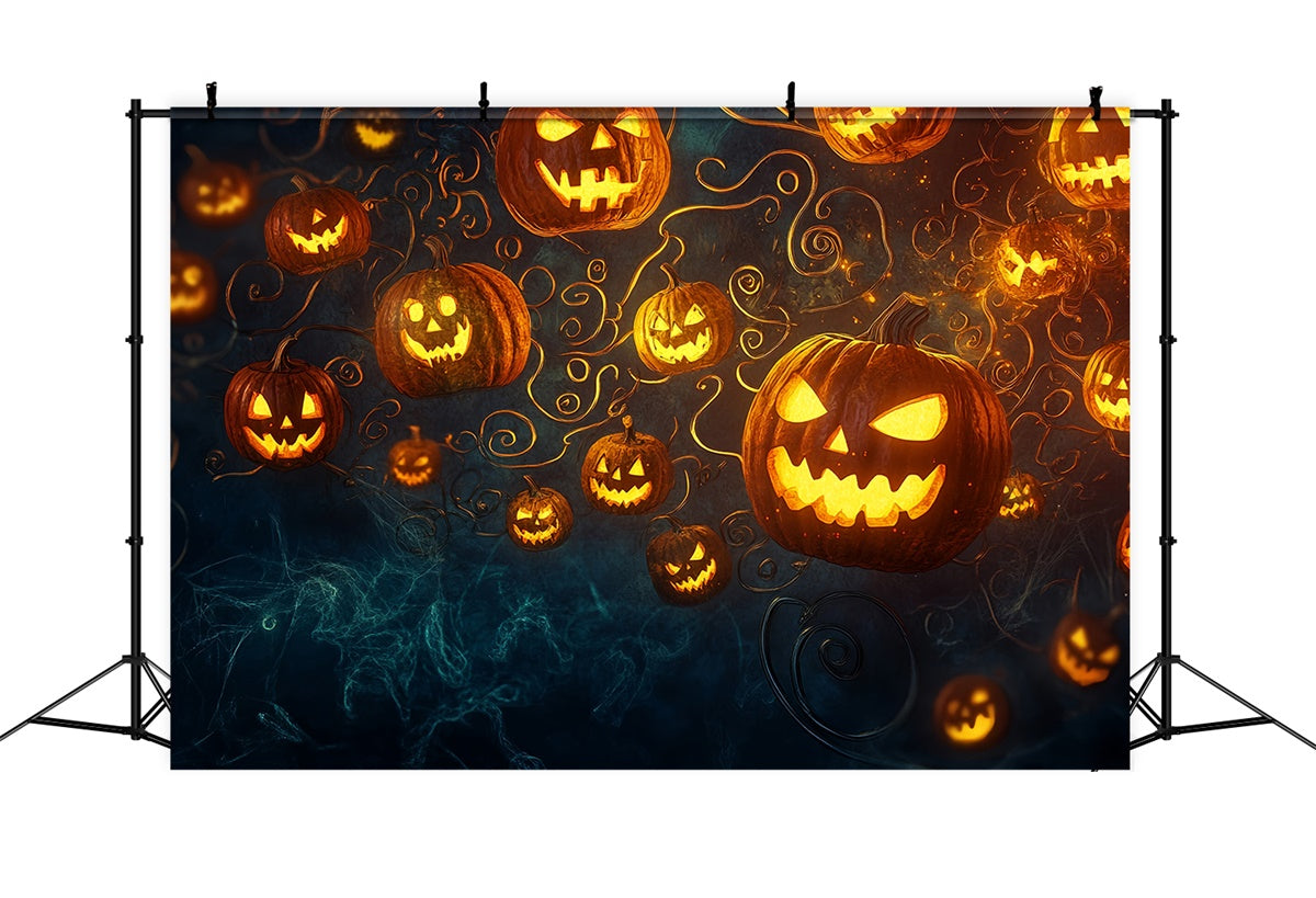 Halloween Backdrops Floating Pumpkin Frenzy Backdrop MRR7-23