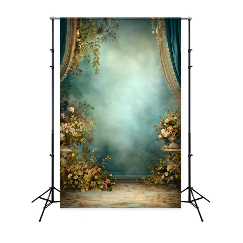 Backdrop Vintage Garden Mist Regal Curtain Backdrop MRR7-239