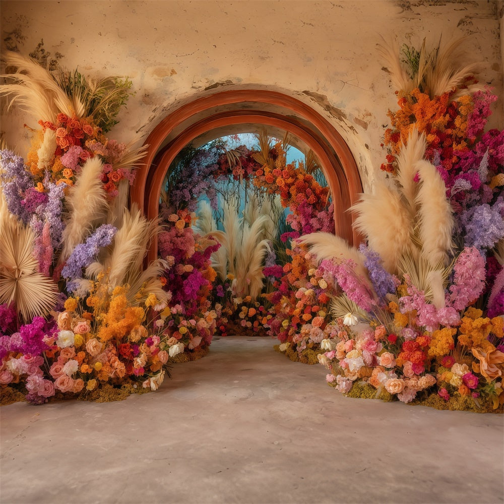 Bohemian Backdrop Sunset Carnival Bloom Backdrop MRR7-246