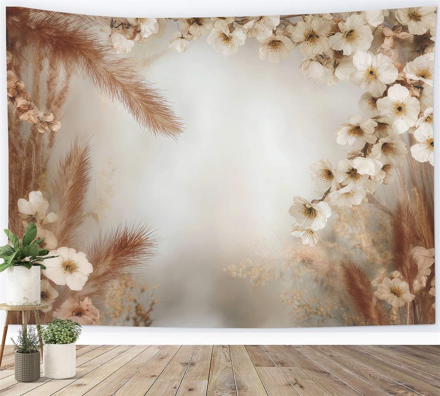 BACKDROP ハイバック用❗️ Rustic Vintage Floral Door Backdrop