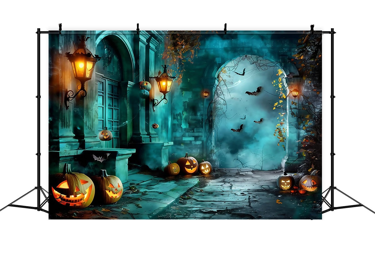 Halloween Backdrops Twilight Pumpkin Entrance Backdrop MRR7-27