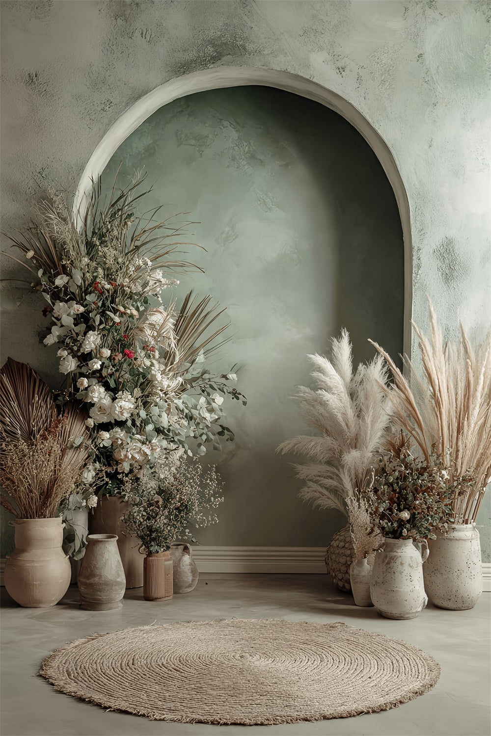 Bohemian Style Backdrop Boho Botanical Nook Backdrop MRR7-280