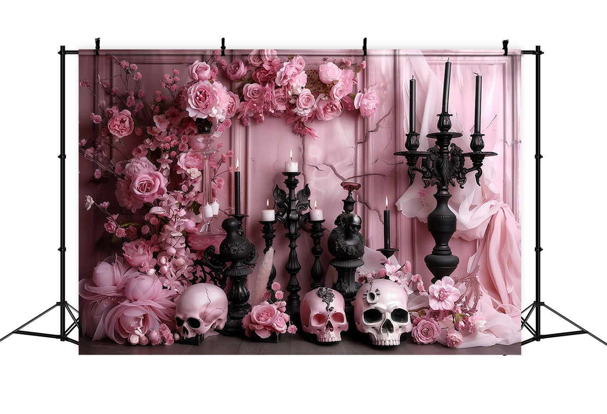 Scary Halloween Backdrops Elegant Rose Altar Backdrop MRR7-34