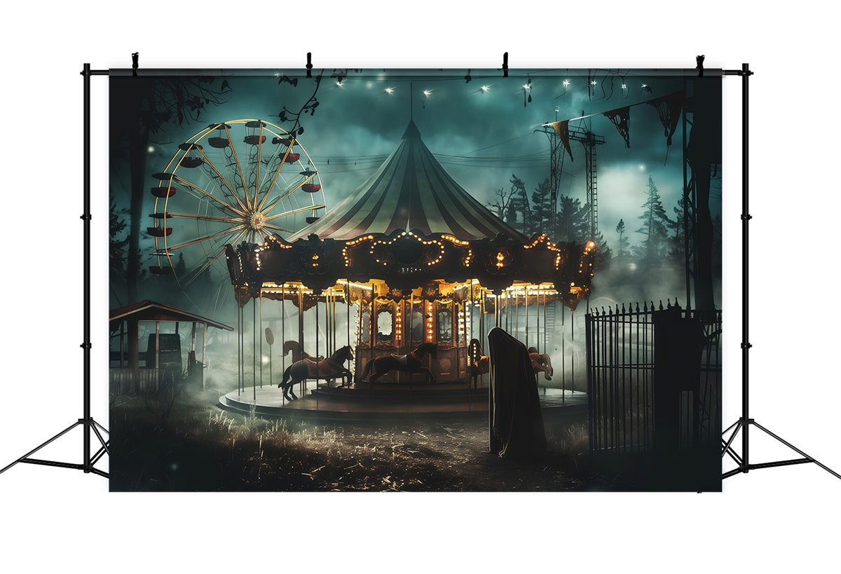 Halloween Photography Backdrop Twilight Terror Park Backdrop MRR7-36