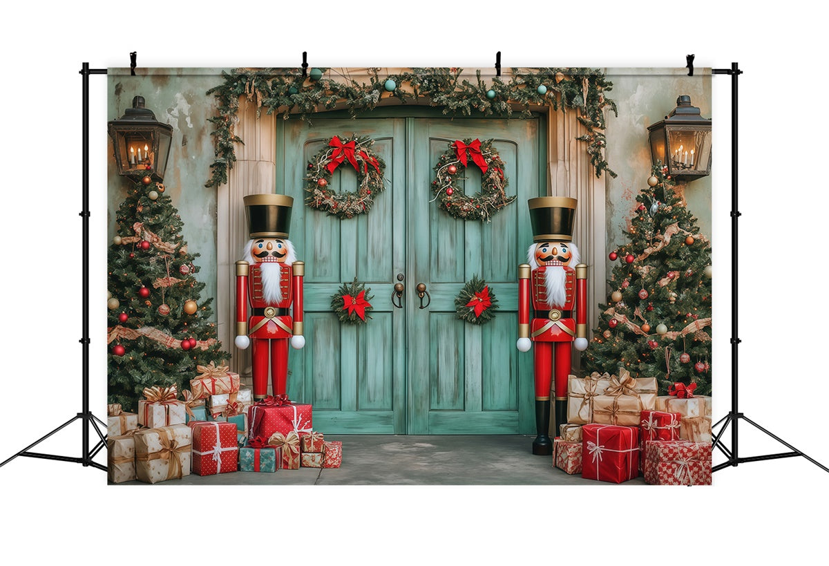 Christmas Backdrop Ideas Nutcracker Welcome Porch Backdrop MRR7-84