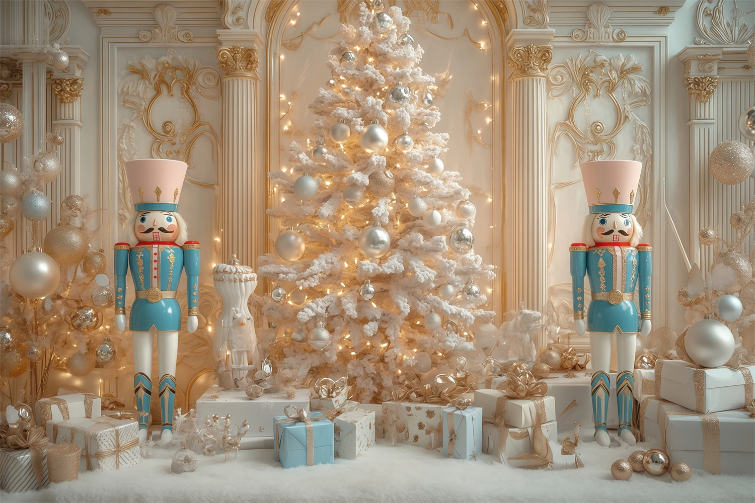 Christmas Backdrops Frosted Palace Dreams Backdrop MRR7-85