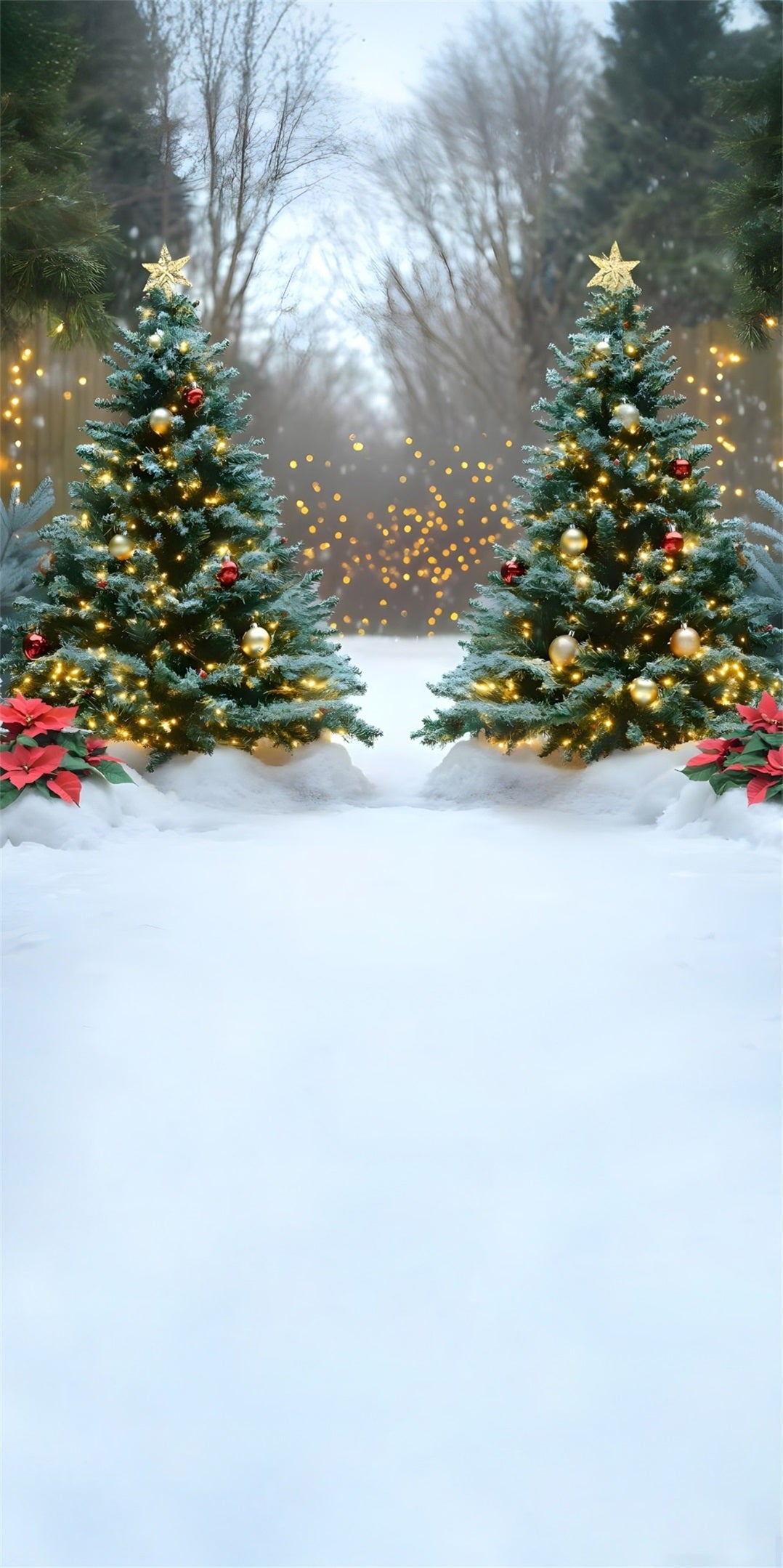 Christmas Tree Backdrop Sparkling Golden Christmas Tree High Resolution Christmas Backdrop MRR8-129