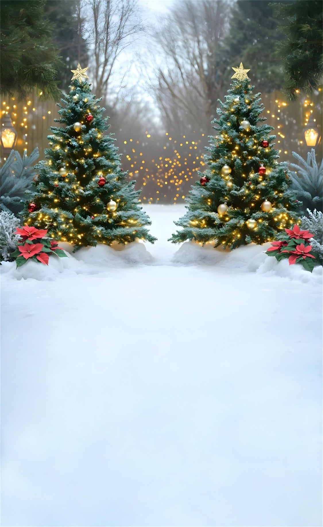 Christmas Tree Backdrop Sparkling Golden Christmas Tree High Resolution Christmas Backdrop MRR8-129