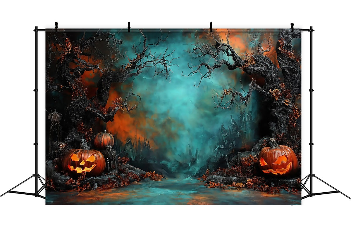 Halloween Wall Backdrop Spooky Forest Halloween Photo Backdrop MRR8-2