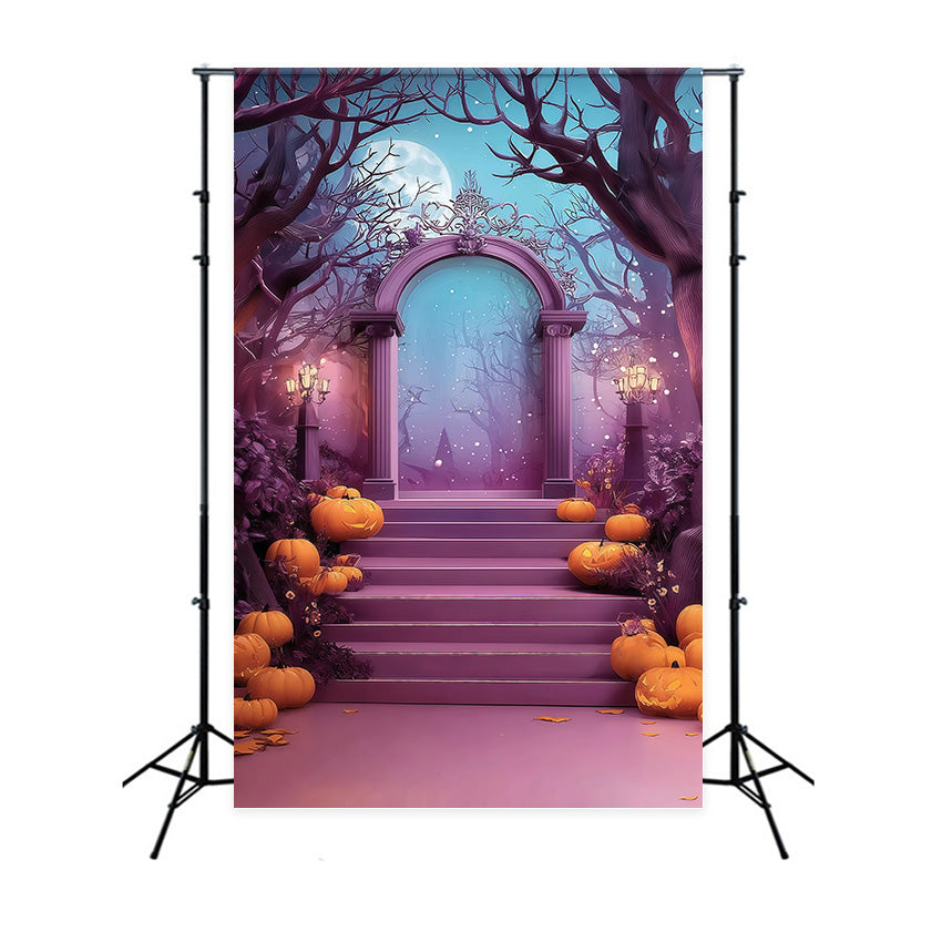 Halloween Backdrops Fantasy Forest Mystery Arch Halloween Backdrop MRR8-35