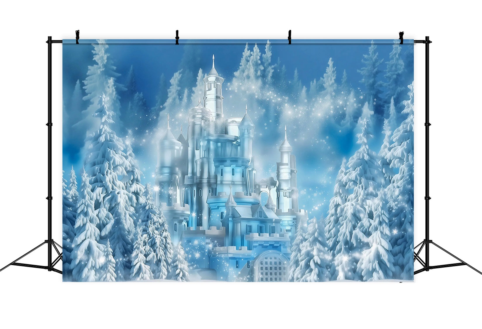 Frozen Castle Backdrop Winter Ice Castle Wonderland Kids Photo Backdrop MRR9-10