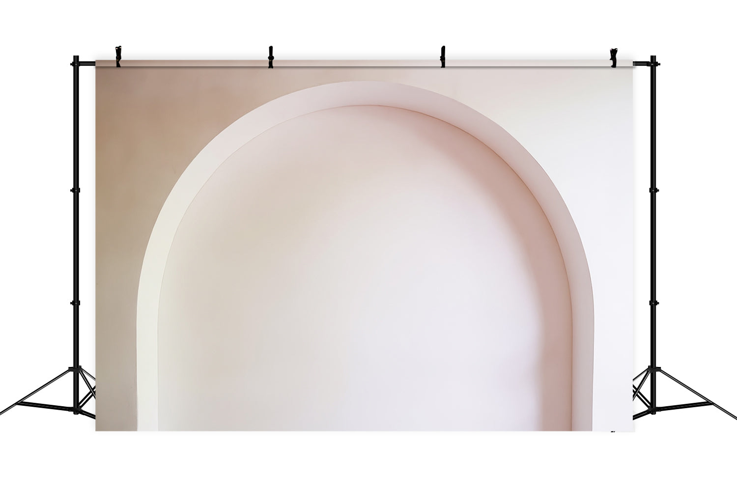 Boho Backdrop Minimalist Soft White Arch Frame Bohemian Backdrop MRR9-109