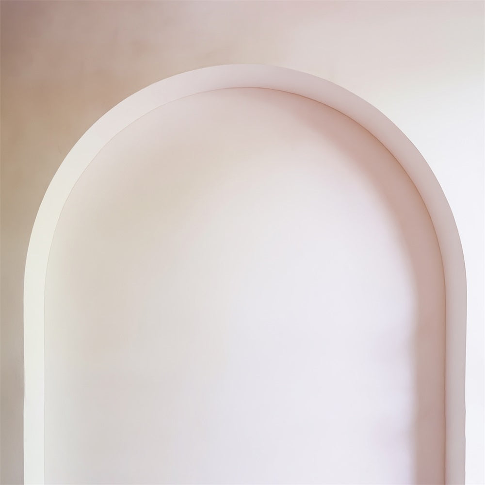 Boho Backdrop Minimalist Soft White Arch Frame Bohemian Backdrop MRR9-109
