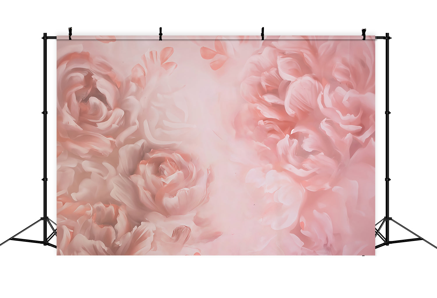 Floral Backdrop Soft Pink Blooming Petals Flower Photo Backdrop MRR9-111