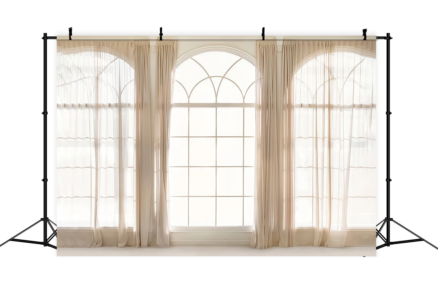 Vintage Photo Backdrop Elegant Sheer Window Drapes Vintage Backdrops MRR9-120