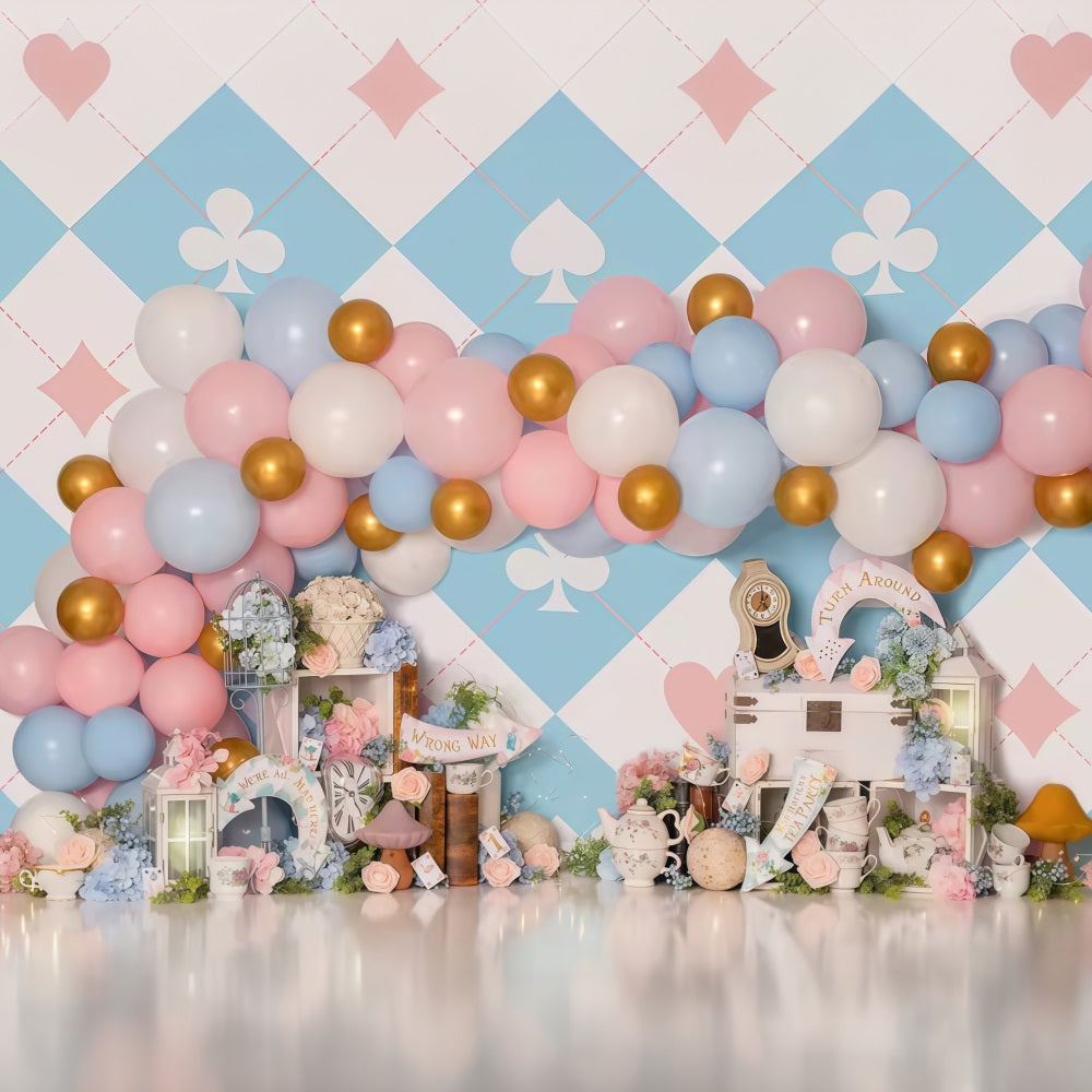 Newborn Photo Backdrop Pastel Wonderland Balloon Children Backdrop MRR9-133