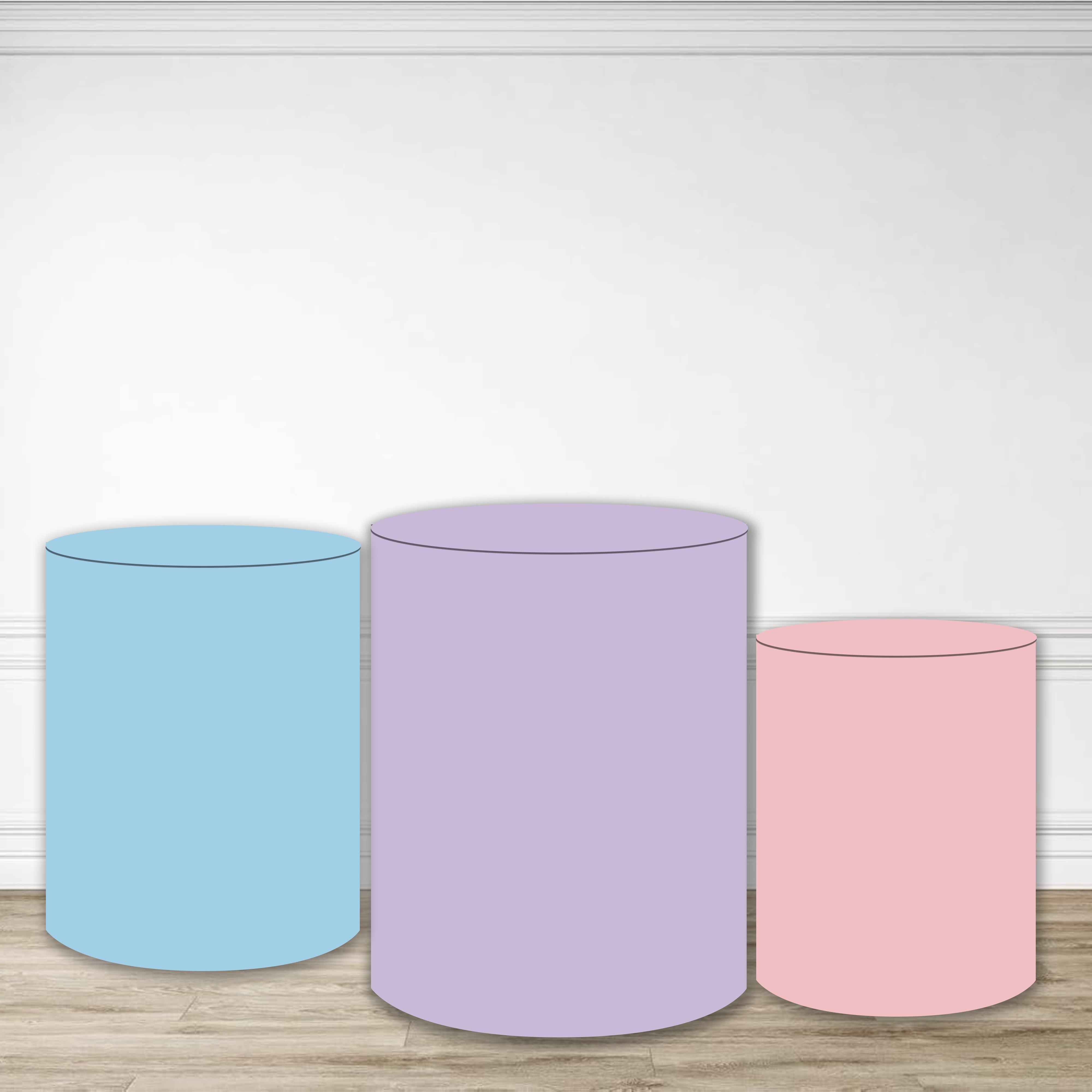 Pedestal Covers Blue Purple Pink Solid Color Backdrop MRR9-185