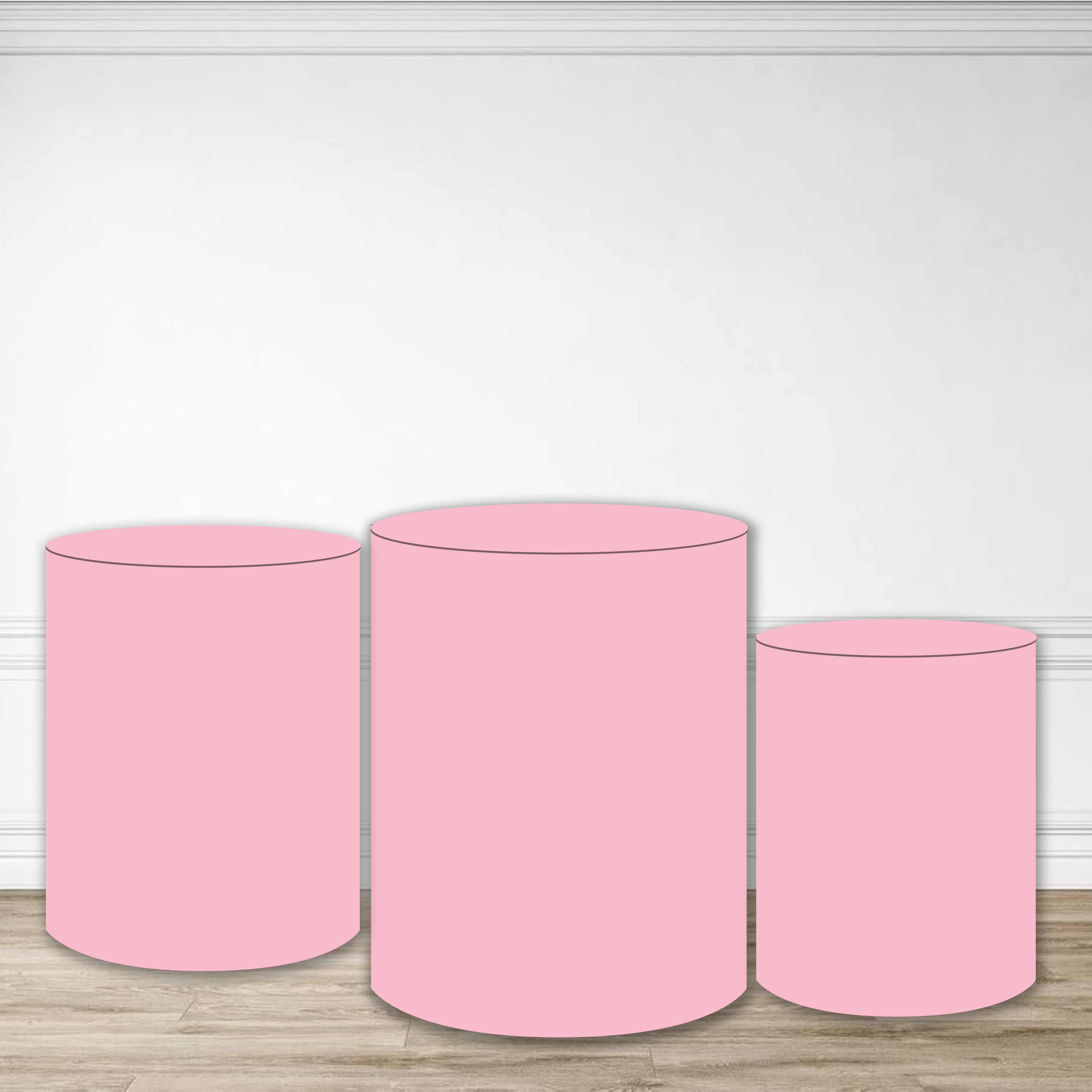 Cylinder Cover Soft Baby Pink Solid Color Backdrop MRR9-186