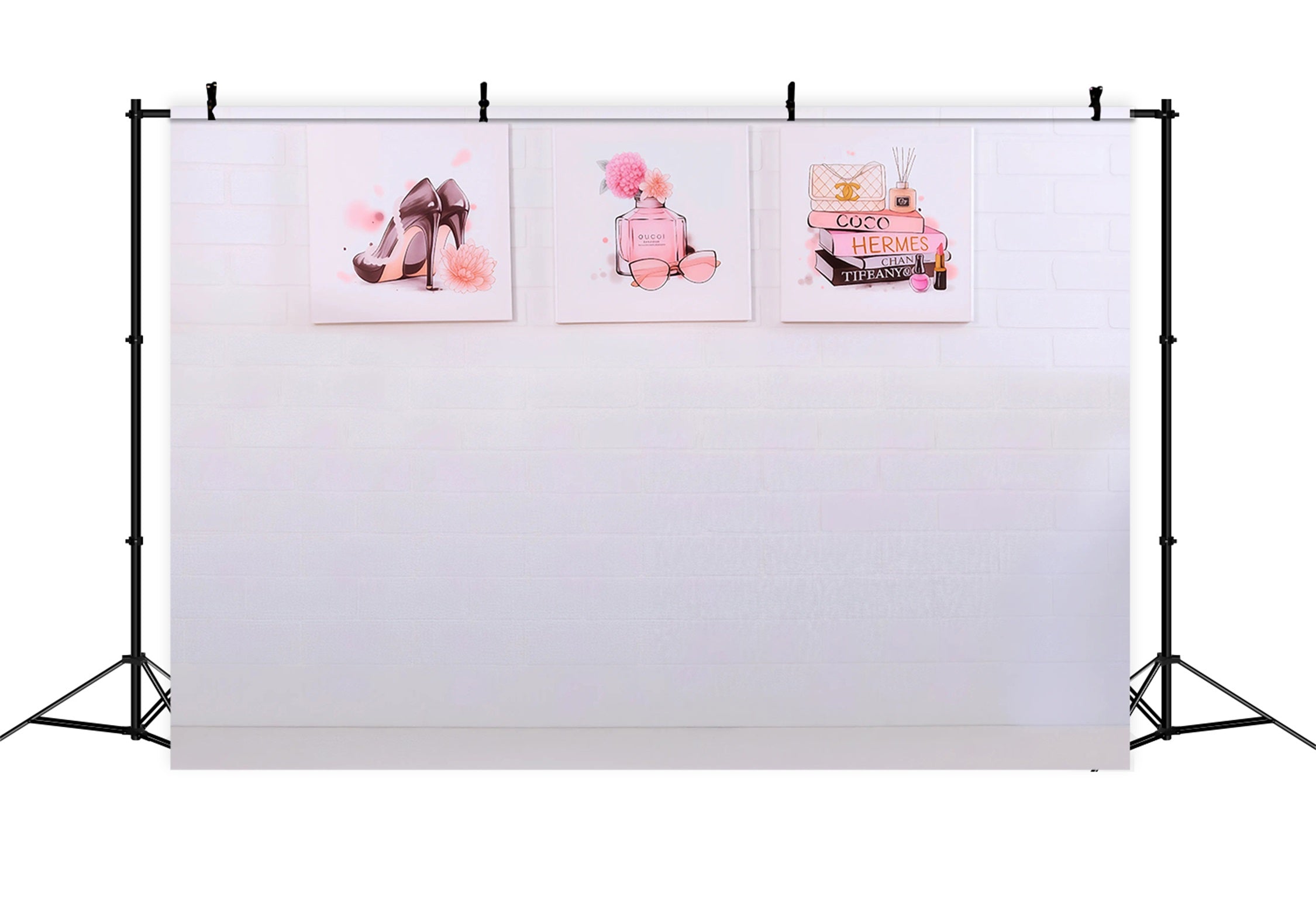 Children Backdrops Fashion Heels Perfume Books Decor newborn Backdrop MRR9-21