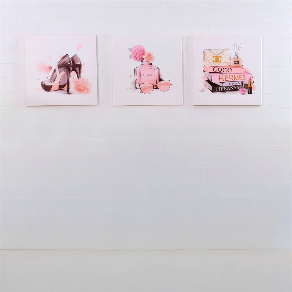 Children Backdrops Fashion Heels Perfume Books Decor newborn Backdrop MRR9-21