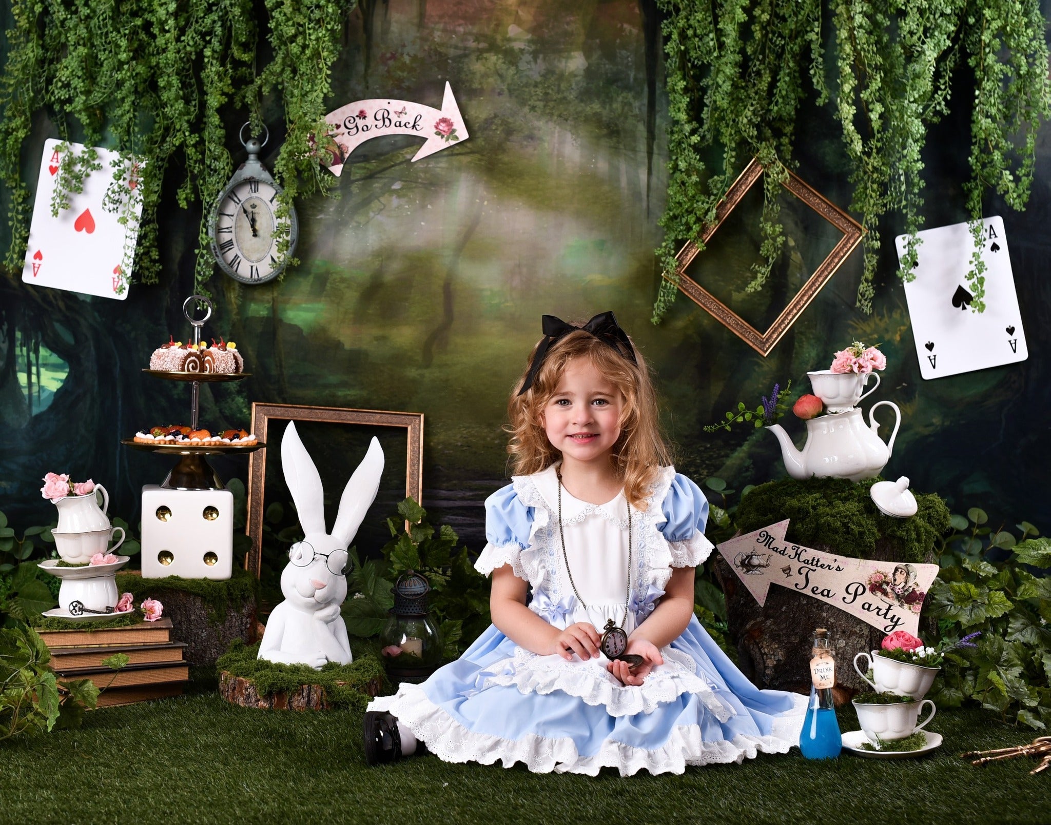 Forest Backdrop Misty Enchanted Forest Pathway Forest Photo Backdrop MRR9-22