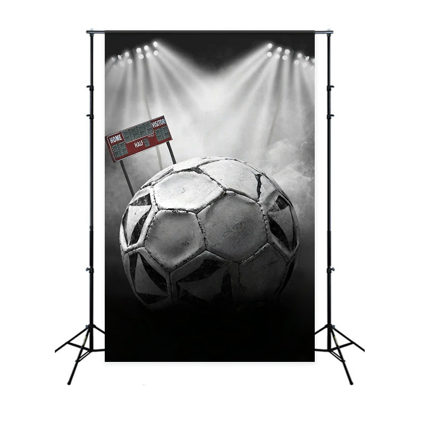 Football Backdrop Soccer Ball Stadium Lights Sports Backdrop MRR9-27