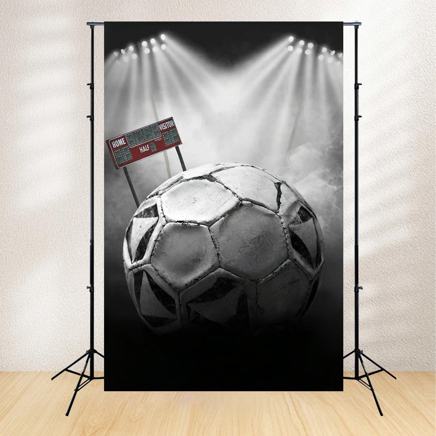 Football Backdrop Soccer Ball Stadium Lights Sports Backdrop MRR9-27