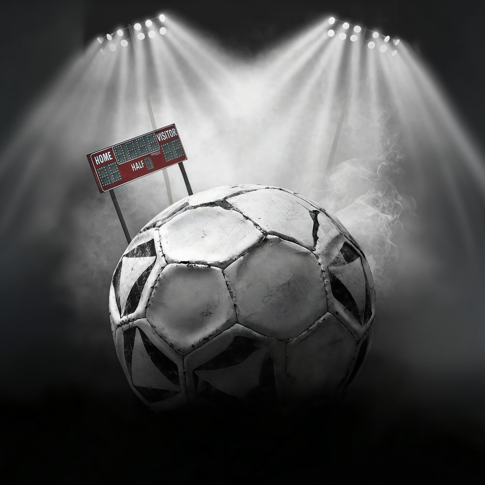 Football Backdrop Soccer Ball Stadium Lights Sports Backdrop MRR9-27