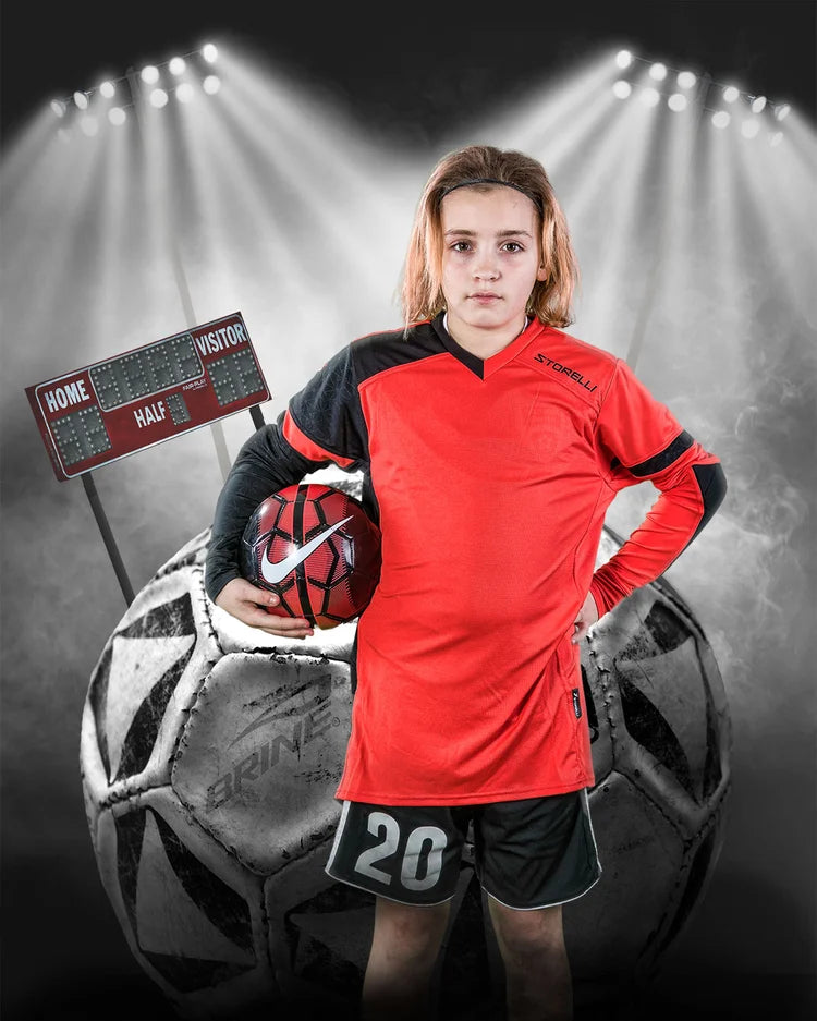 Football Backdrop Soccer Ball Stadium Lights Sports Backdrop MRR9-27
