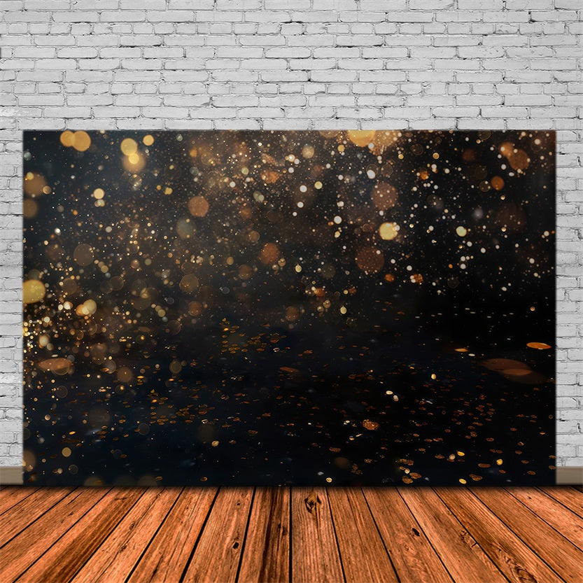 Glitter Bokeh Backdrop Golden Sparkling Glitter Lights Bokeh Backdrop MRR9-54