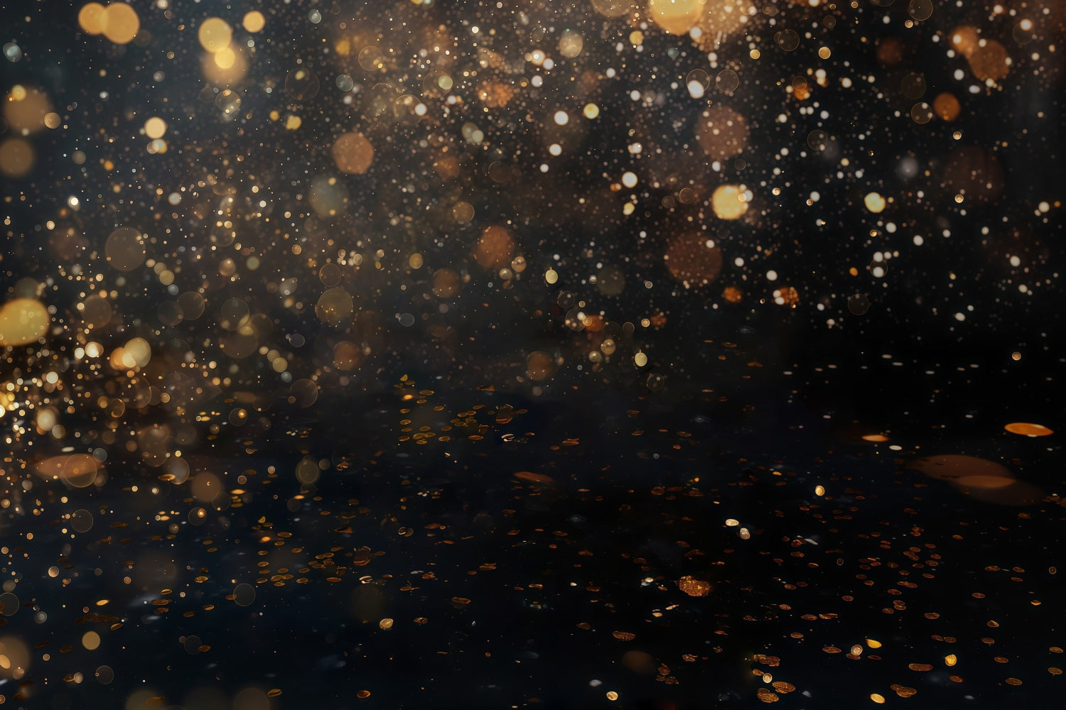 Glitter Bokeh Backdrop Golden Sparkling Glitter Lights Bokeh Backdrop MRR9-54