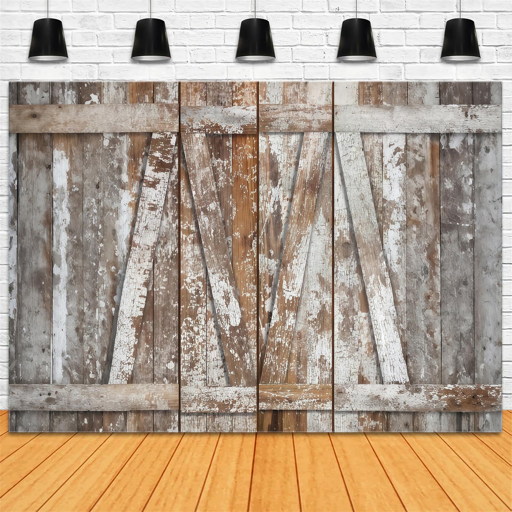 Rustic Wood Backdrop Rustic Barn Wood Weathered Planks Wood Backdrop MRR9-66