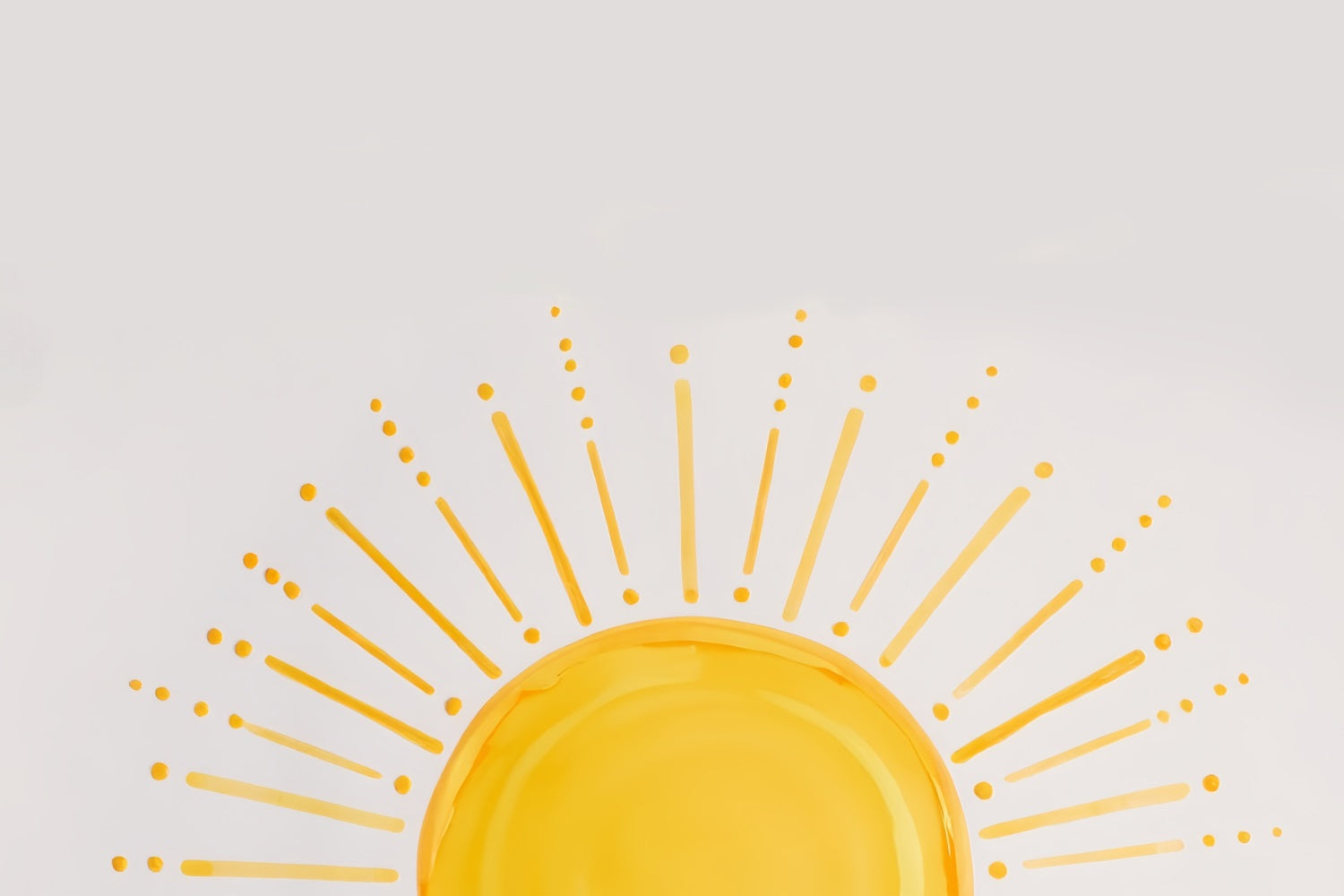 Children Backdrops Minimalist Yellow Sun Rays Kids Photo Backdrop MRR9-75