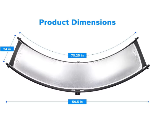 Curved Shape Large Reflector Photography Arc Lighting Diffuser PR17 ...