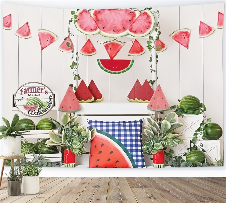 Summer Board Watermelon Market Backdrop RR3-13
