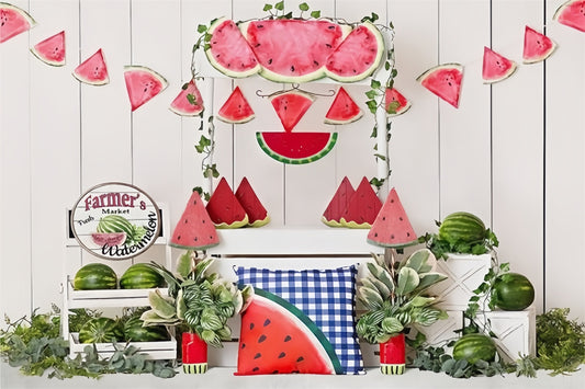 Summer Board Watermelon Market Backdrop RR3-13