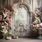 DBackdrop Pink Butterfly Orchid Eustoma Vintage Door Backdrop RR3-34