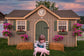DBackdrop Petunia in Sunset Rustic Barn Backdrop RR3-36