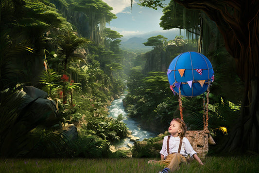 DBackdrop Mystic Rainforest Stream Adventure Theme Backdrop RR4-42