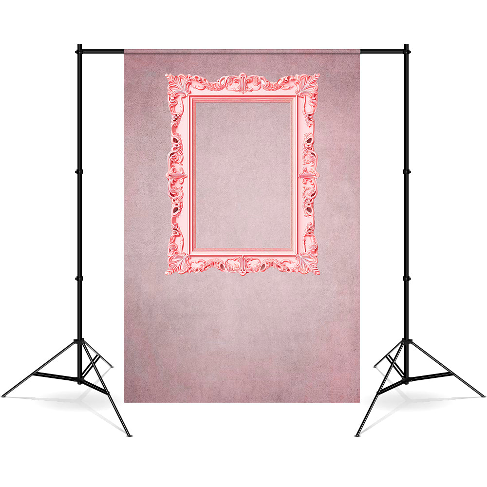 DBackdrop Art Pink Rectangle Photo Frame Purple Abstract Backdrop RR4-50