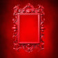 DBackdrop Art Vintage Red Rectangle Photo Frame Abstract Backdrop RR4-51