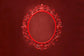 DBackdrop Art Vintage Red Oval Photo Frame Abstract Backdrop RR4-52